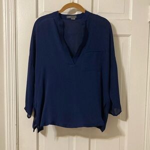 Vince Navy Blue Women's Blouse